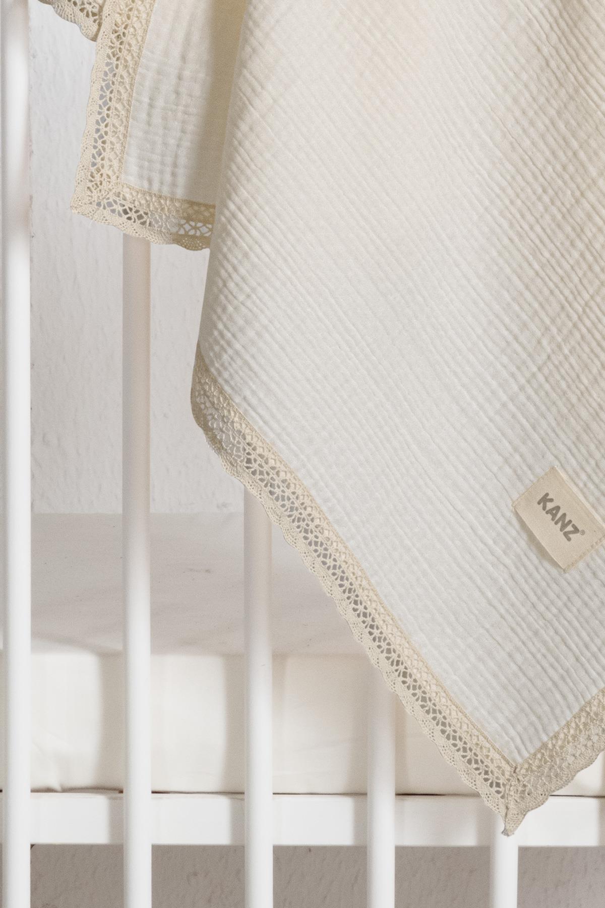Kopanaki 4-Layer Muslin Baby Blanket - Cream