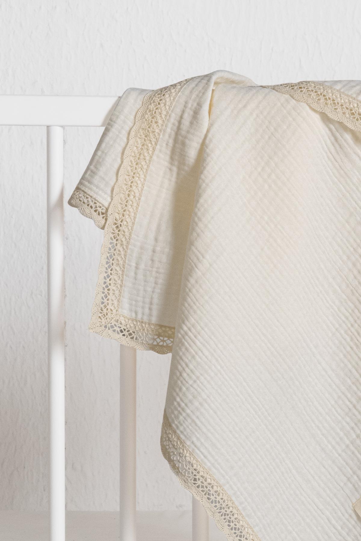 Kopanaki 4-Layer Muslin Baby Blanket - Cream