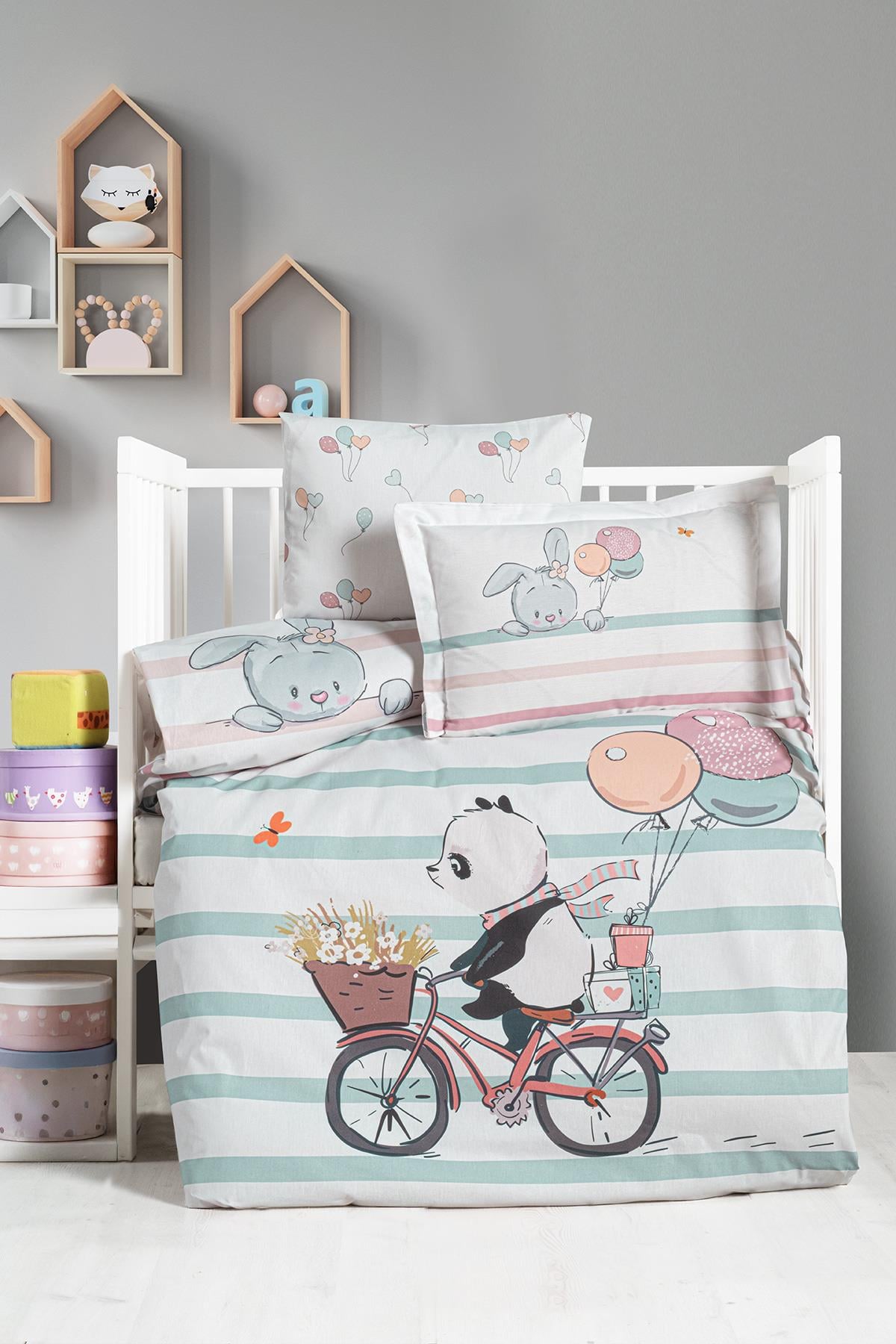 Ranforce Baby Duvet Cover Set - Little Panda
