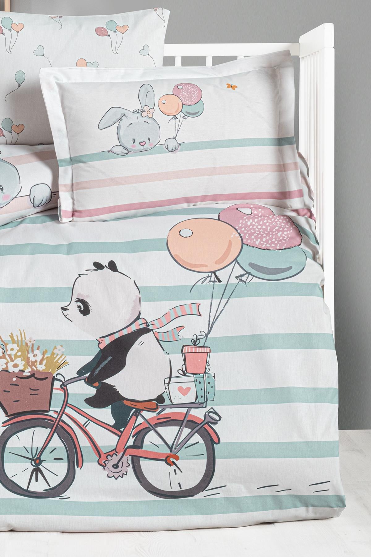 Ranforce Baby Duvet Cover Set - Little Panda