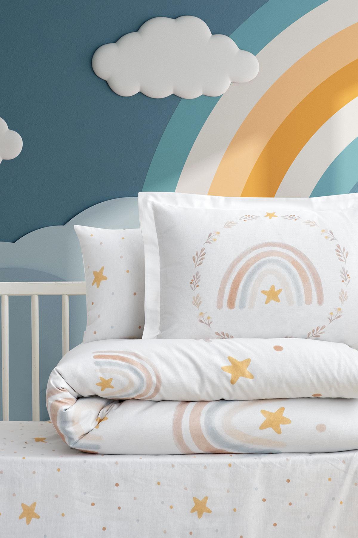 Ranforce Baby Duvet Cover Set - Rainbow