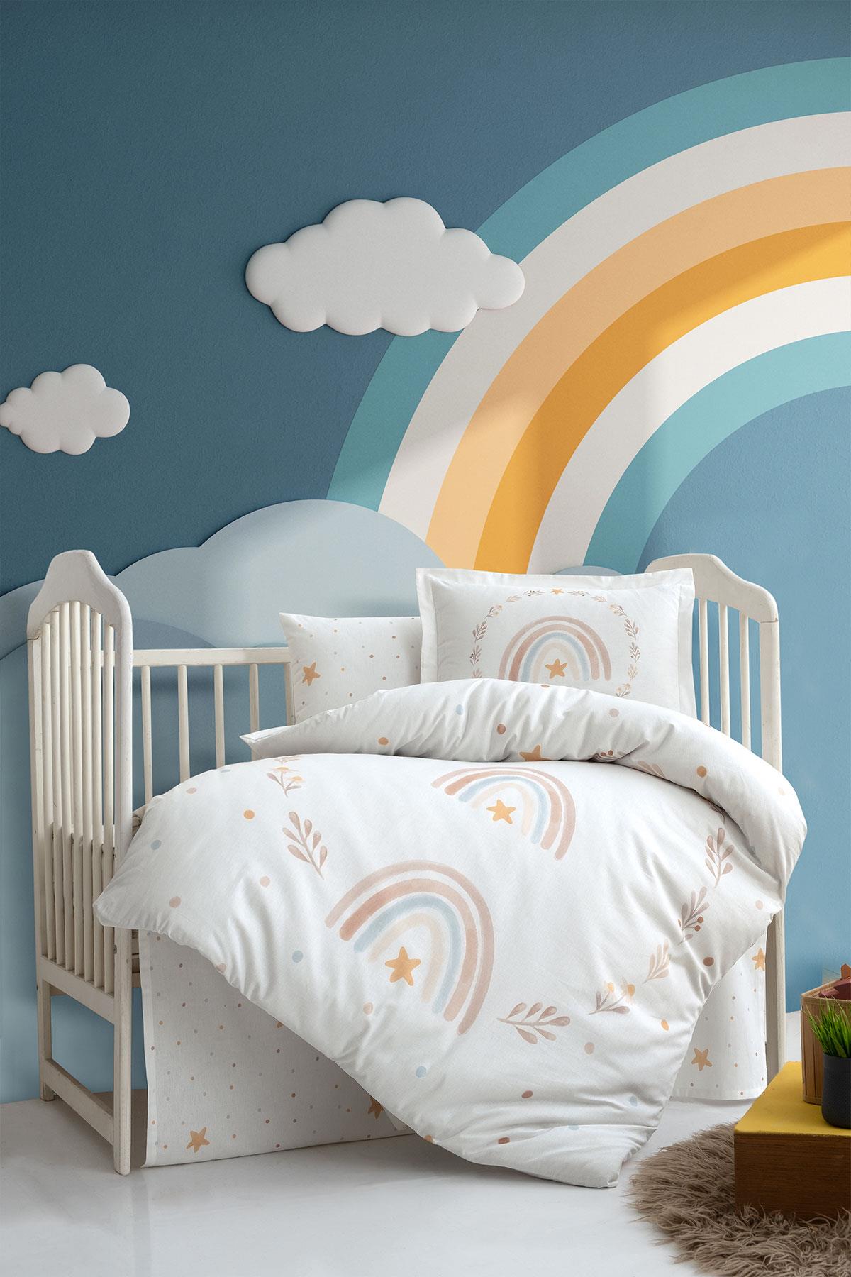Ranforce Baby Duvet Cover Set - Rainbow