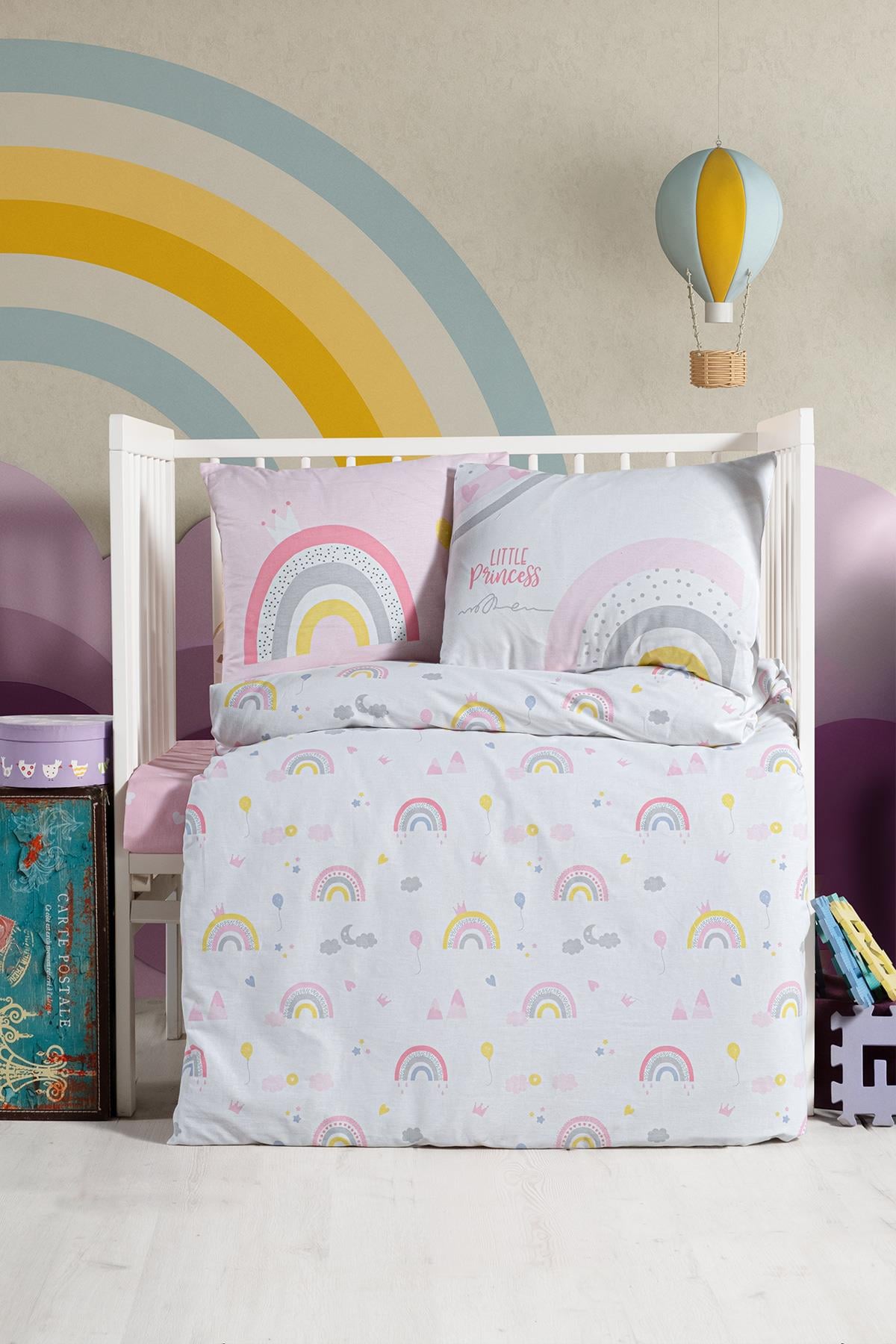 Ranforce Bebek Nevresim Takımı - Rainbows
