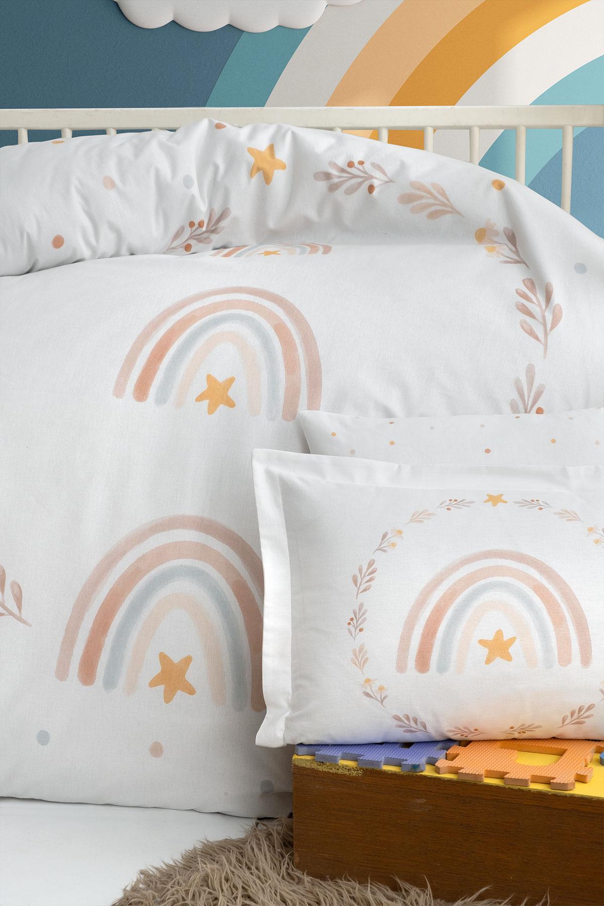 Ranforce Baby Duvet Cover Set - Rainbow