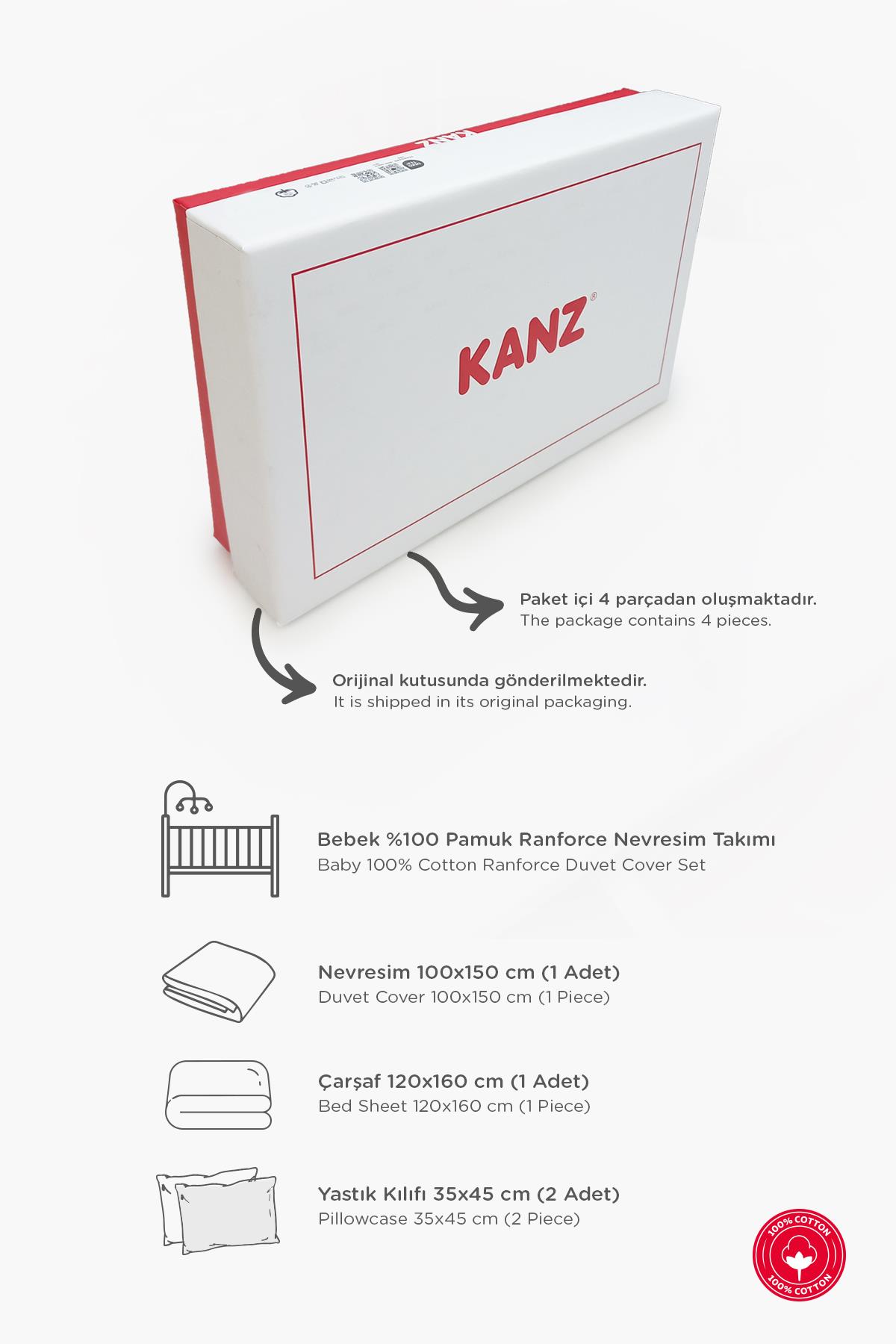 Ranforce Bebek Nevresim Takımı - Tiny Ant