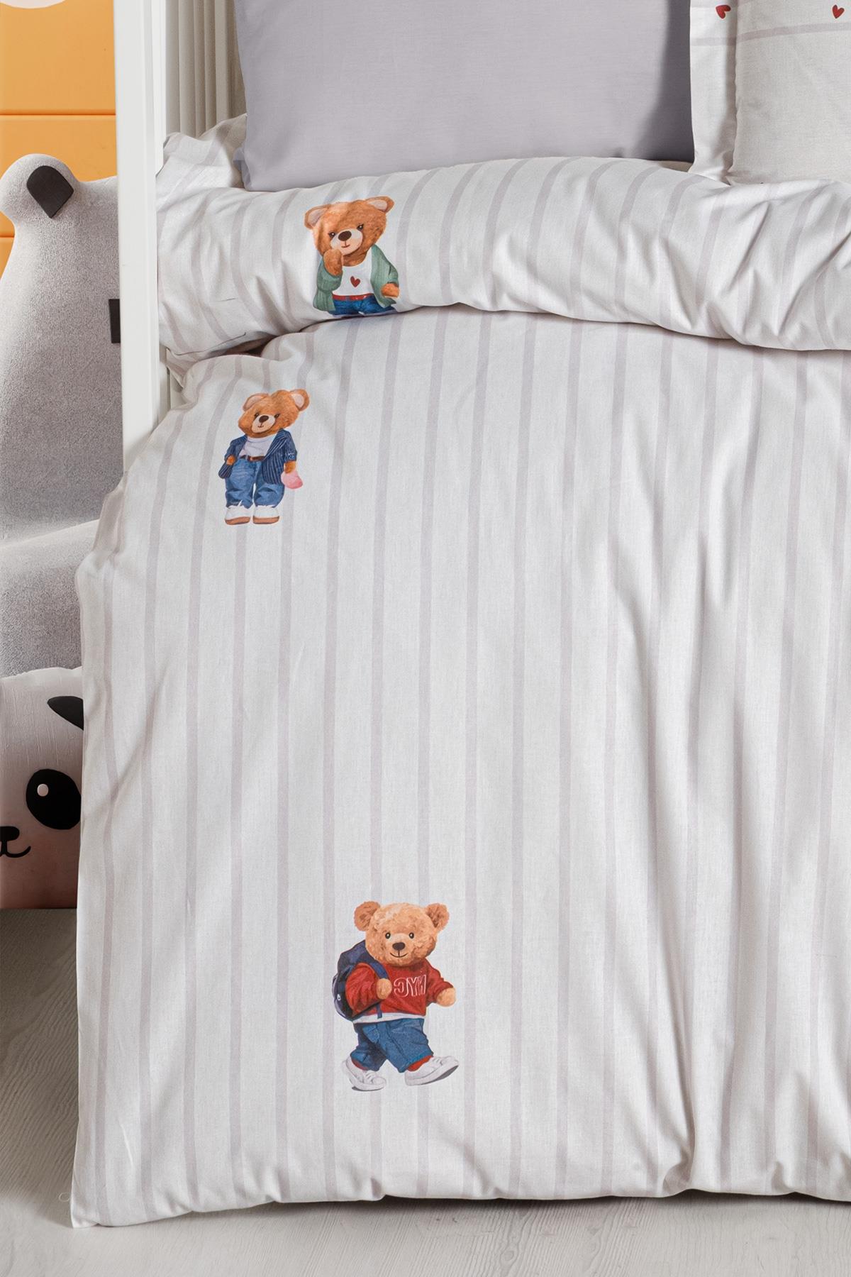 Ranforce Baby Duvet Cover Set - Tiny Bear
