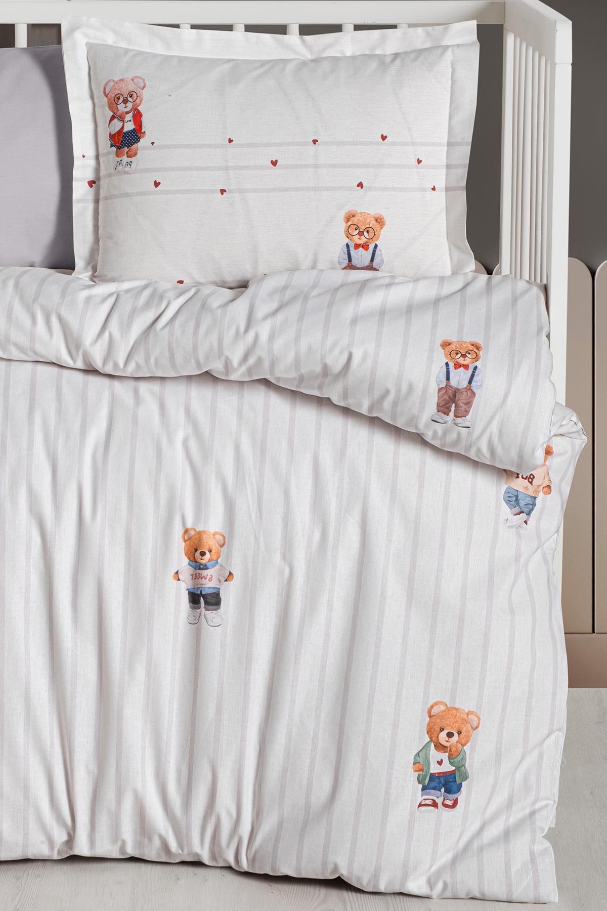 Ranforce Baby Duvet Cover Set - Tiny Bear