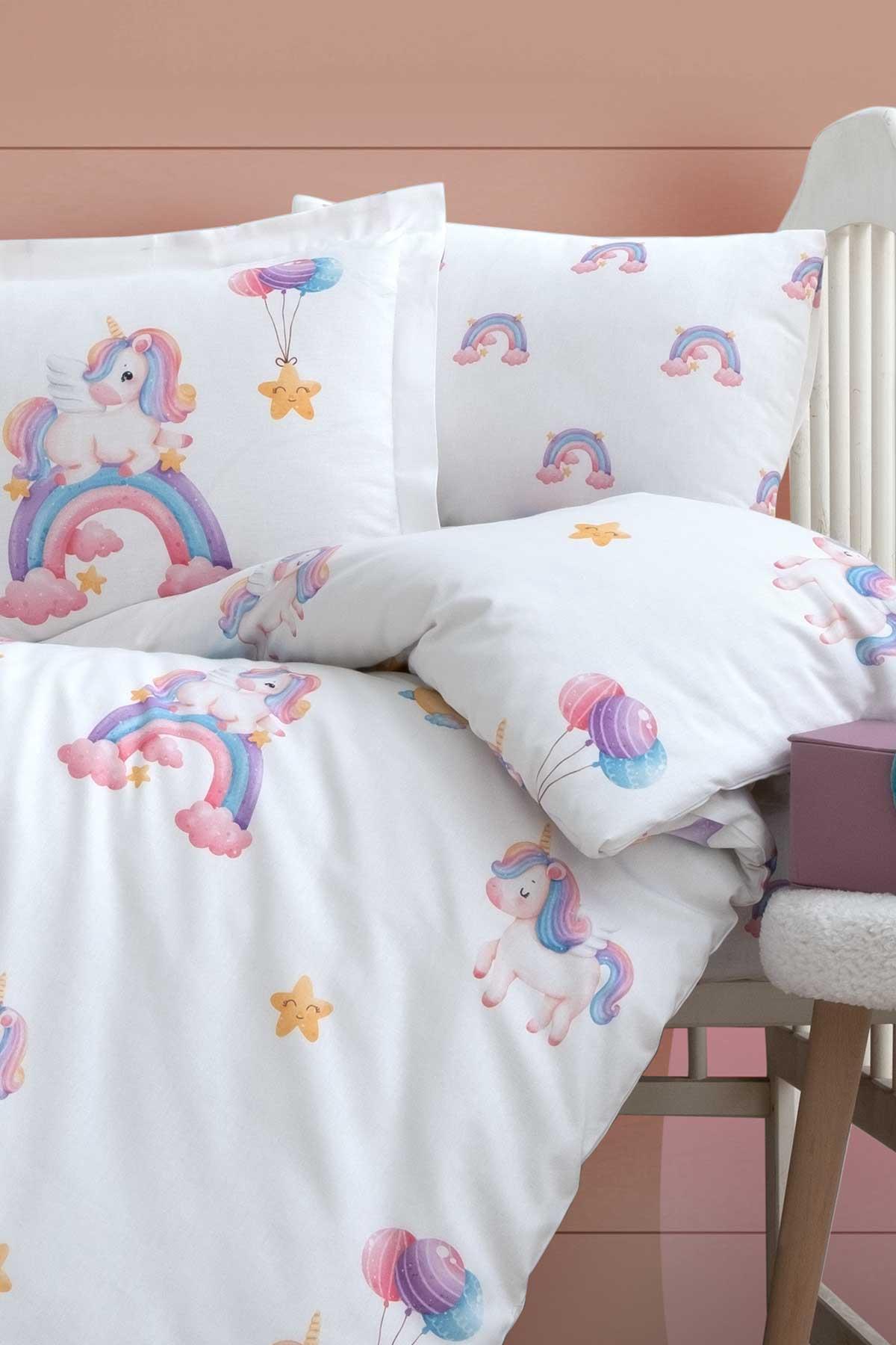 Ranforce Bebek Nevresim Takımı - Unicorn