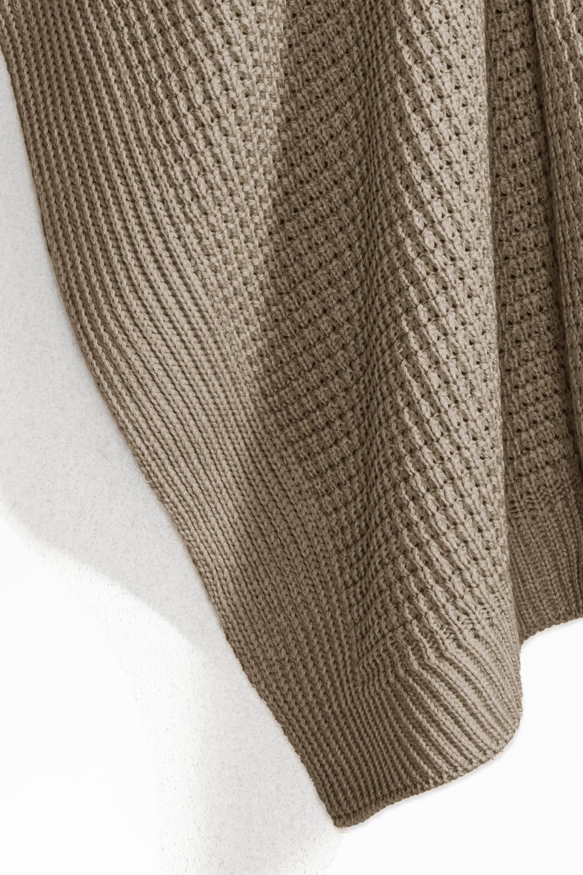 Knitted Baby Blanket - Beige