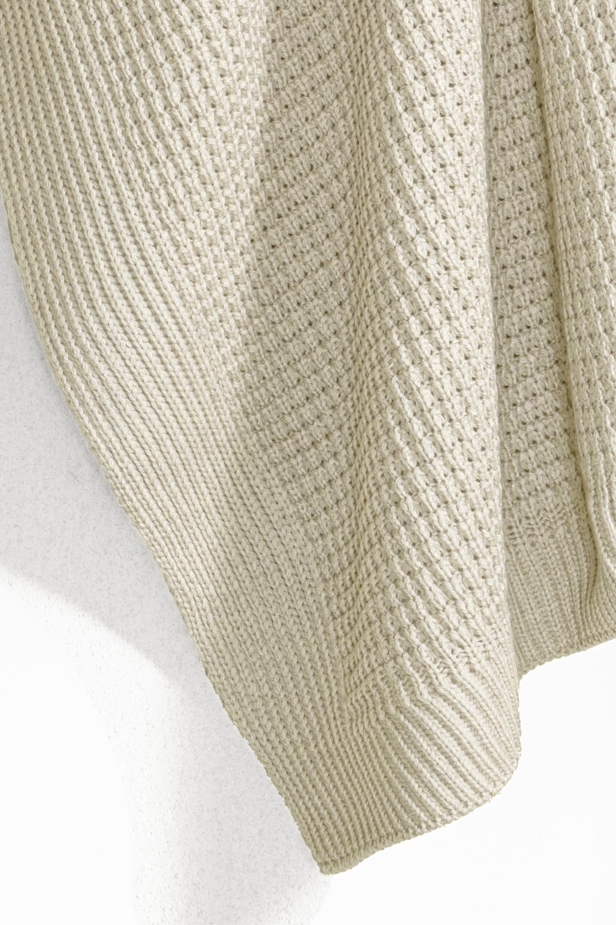 Knitted Baby Blanket - Cream