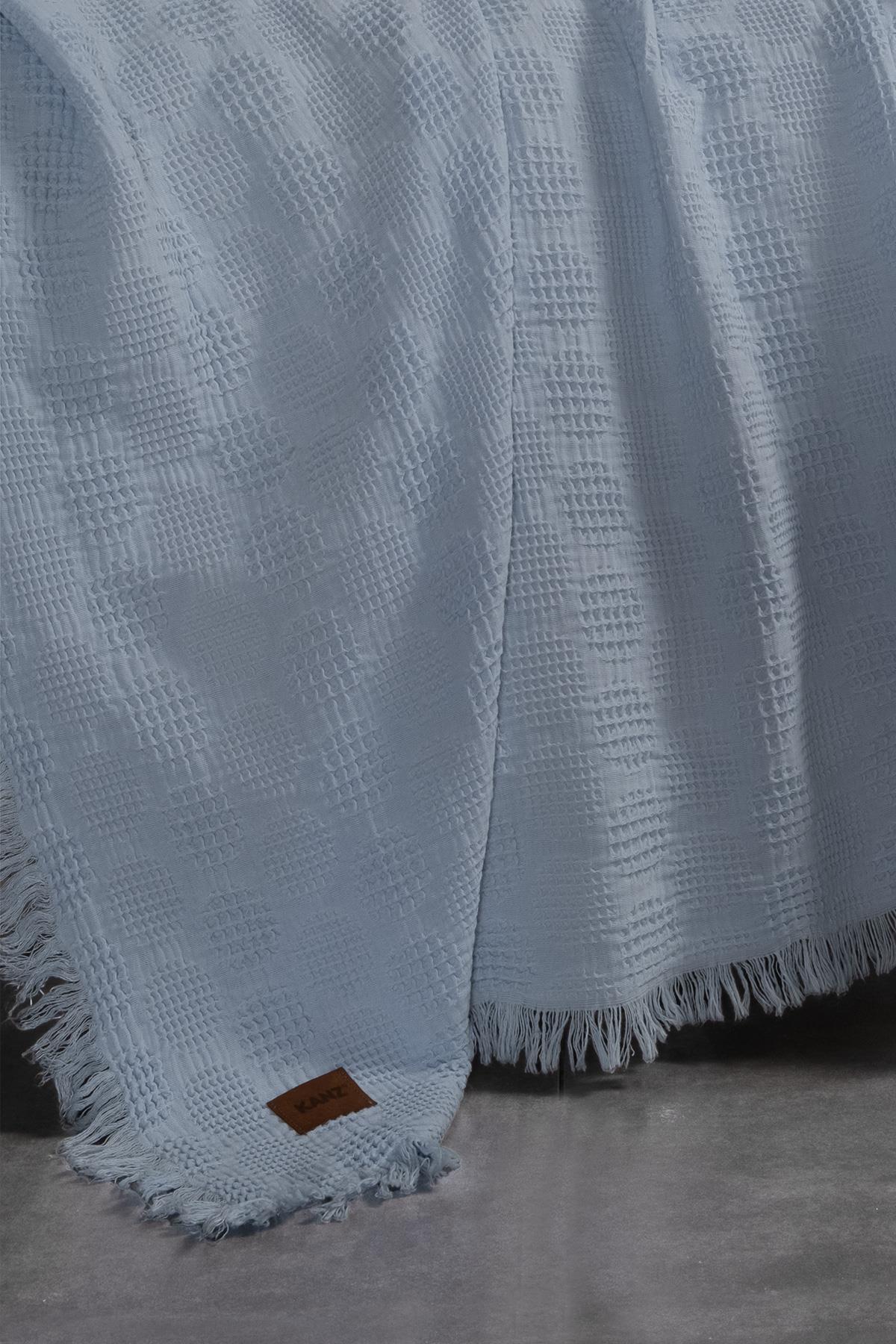 Waffle Baby Embroidered Muslin Coverlet Set - Teddy