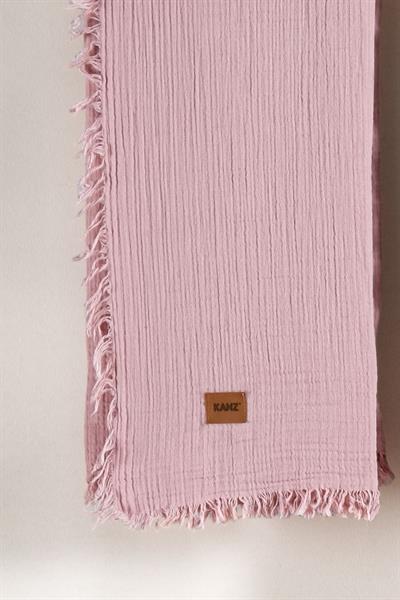 Baby 2-Layer 100% Cotton Muslin Blanket 100×120 cm - Dusty Rose