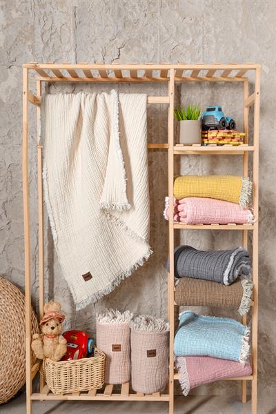 Baby 5-Layer Padded Muslin Blanket - Cream