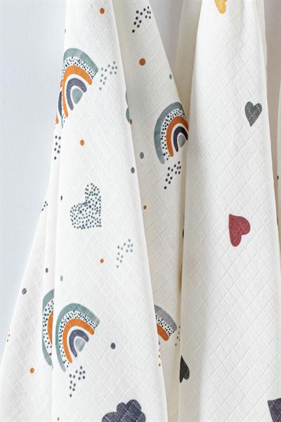 Bebek Müslin Örtüsü Çok Amaçlı 3lü Set - Leon