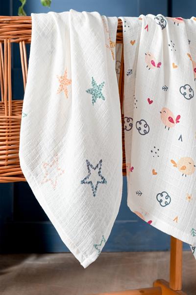 Multi-Purpose Baby Muslin Swaddle 3-Piece Set - Birdly