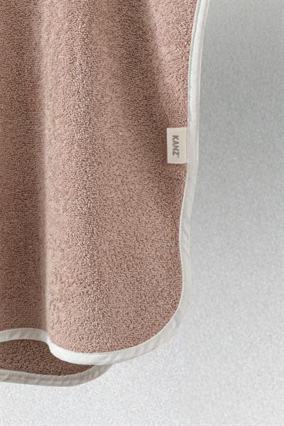 Bebek Panço Banyo ve Plaj Havlusu %100 Pamuk Kapüşonlu Nakışlı Figürlü - Bear K.Bej