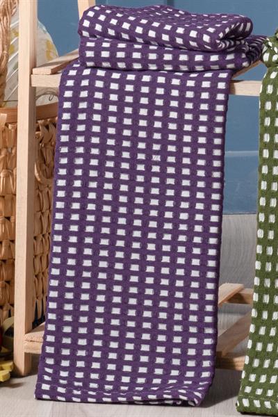 Bebek Waffle Pike Örtüsü 90x110 - Mor