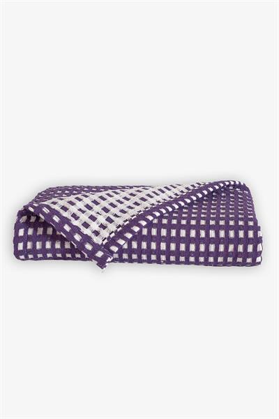 Bebek Waffle Pike Örtüsü 90x110 - Mor