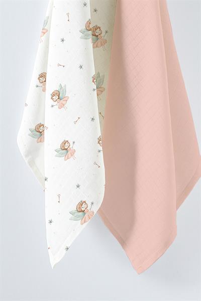 Multi-Purpose Baby Muslin Swaddle 2-Piece Set - Ballerina
