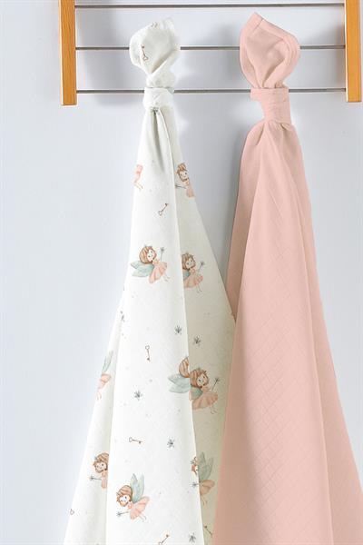 Multi-Purpose Baby Muslin Swaddle 2-Piece Set - Ballerina