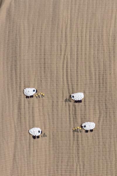 Handmade Bebek 4 Kat Fırfırlı Müslin Örtü Seti - Wooly