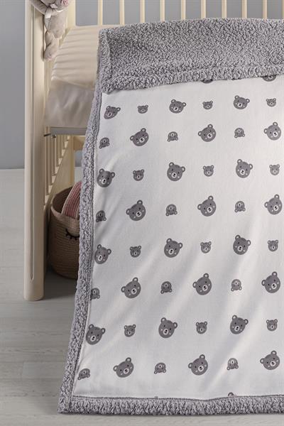 Polar Bebek Battaniye Örtüsü - Grey Bear
