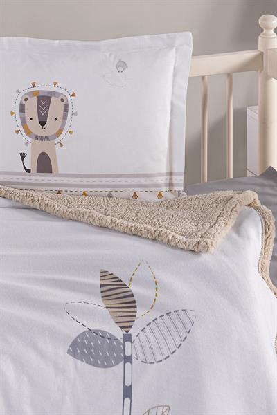 Fleece Baby Blanket Set - Lion