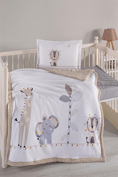 Fleece Baby Blanket Set - Lion