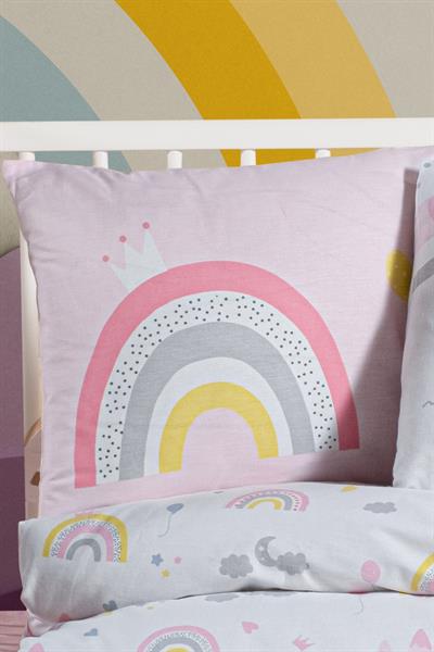 Ranforce %100 Pamuk Bebek Yastık Kılıfı 2li Set 35x45 cm - Rainbow B