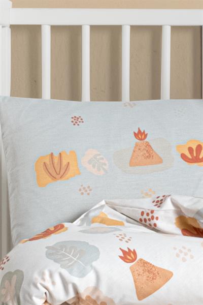 Ranforce %100 Pamuk Bebek Yastık Kılıfı 2li Set 35x45 cm - Dinasours B