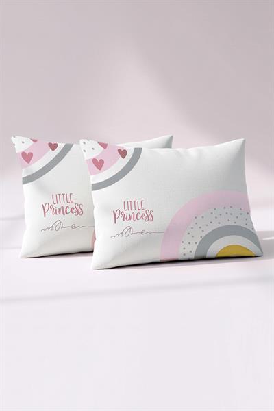 Ranforce %100 Pamuk Bebek Yastık Kılıfı 2li Set 35x45 cm - Rainbow A