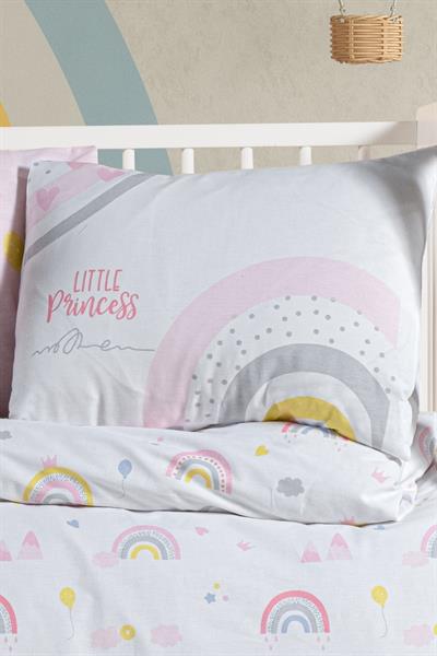 Ranforce %100 Pamuk Bebek Yastık Kılıfı 2li Set 35x45 cm - Rainbow A