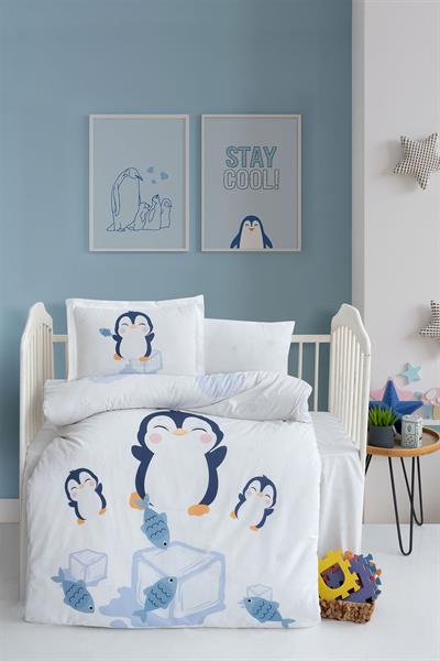 Ranforce Baby Duvet Cover Set - Penguin