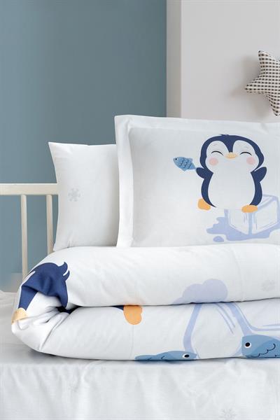 Ranforce Baby Duvet Cover Set - Penguin