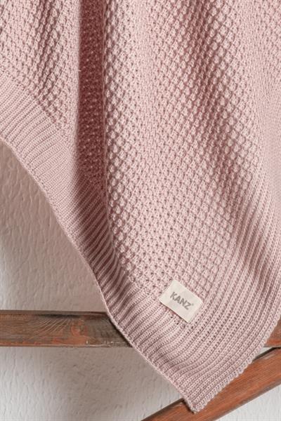 Knitted Baby Blanket - Powder
