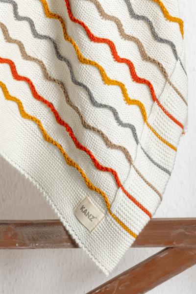 Knitted Baby Blanket - Rainbow