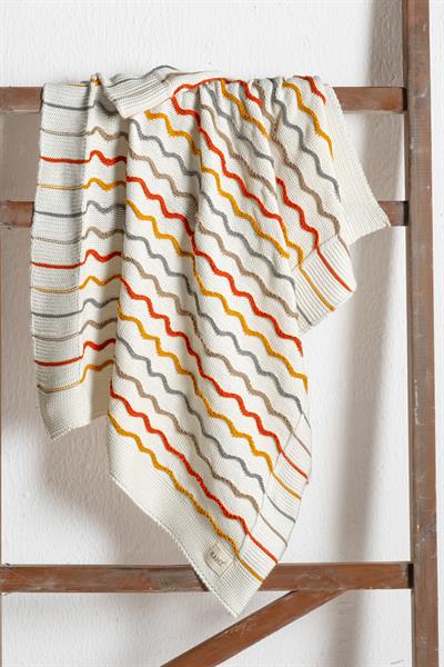 Knitted Baby Blanket - Rainbow