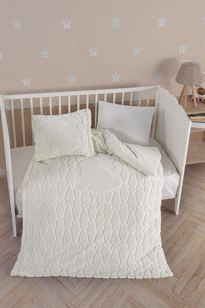 Welsoft Baby Duvet Cover Set - Rabbit Cream