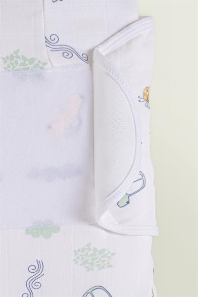 Newborn 100% Cotton Muslin Ready Swaddle with Velcro - Cars