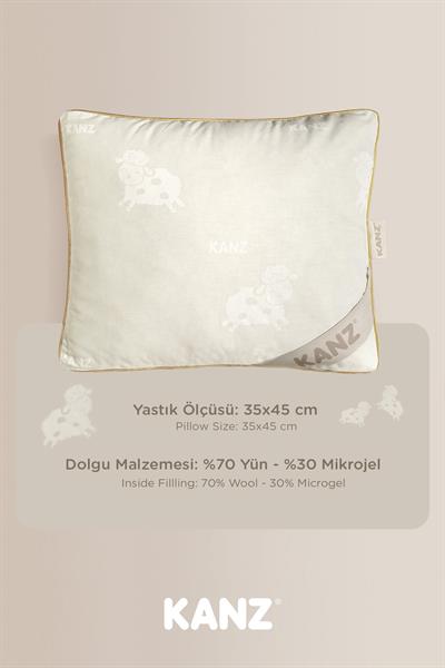 Yün Bebek Yastığı 35x45 cm