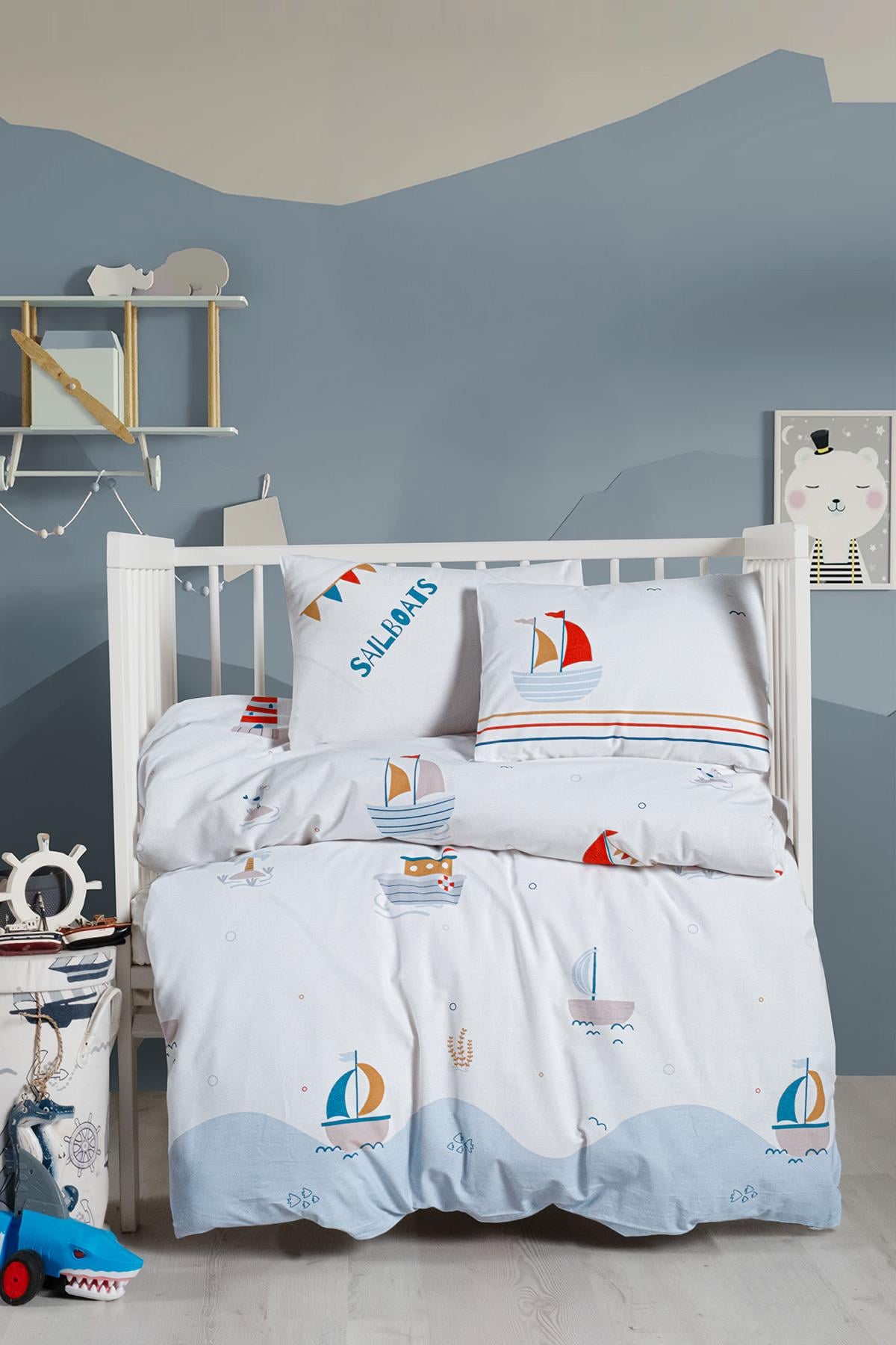 Ranforce Bebek Nevresim Takımı - Sailboats