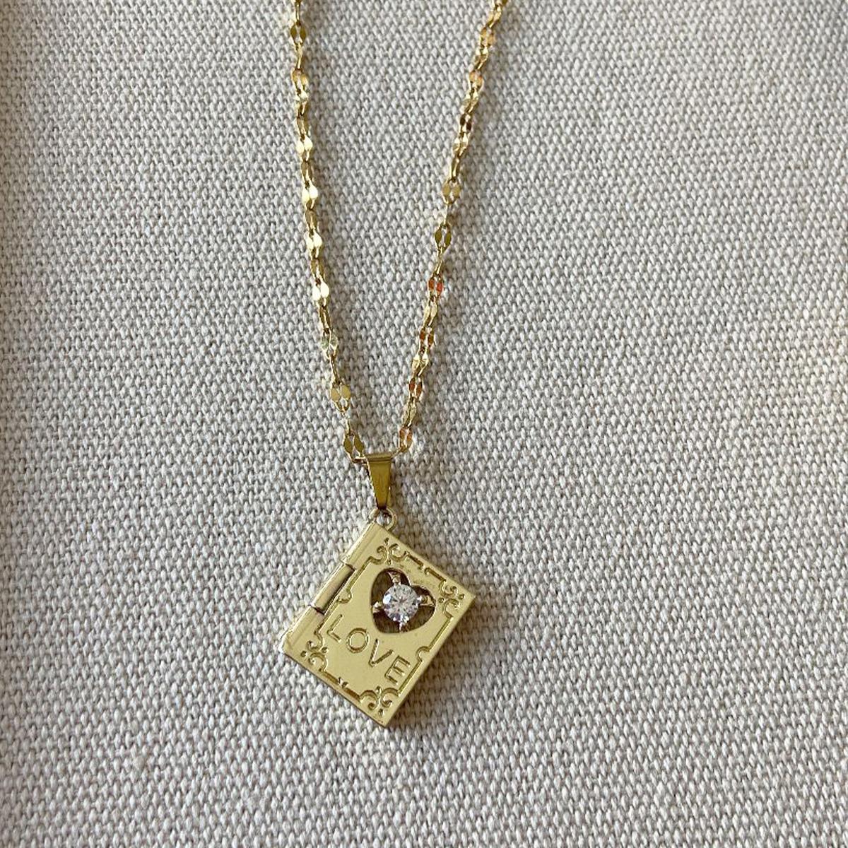 2li Kelepçe Gold Kolye Set