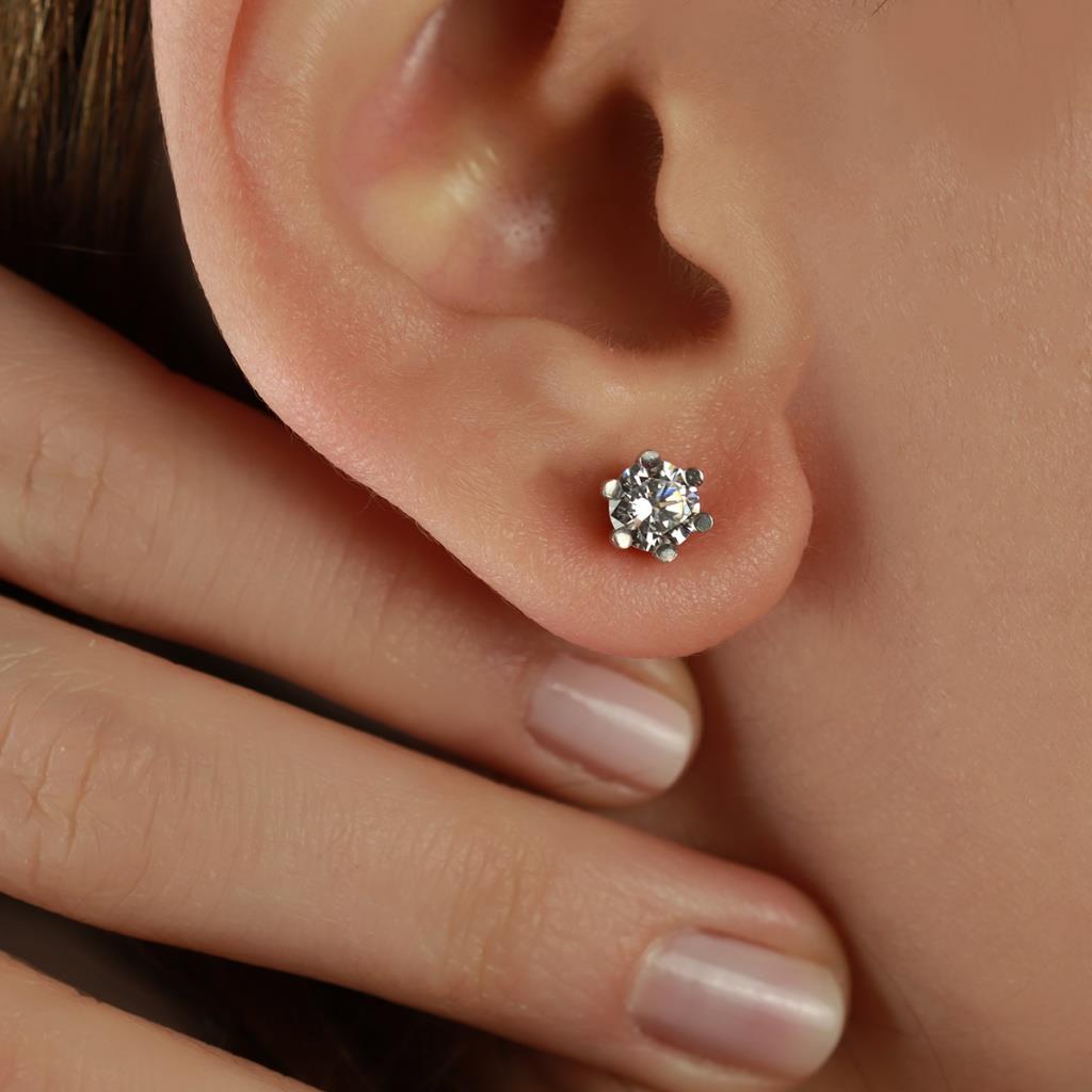 6 Tırnaklı Round Kesim Tek Taş Starlight Diamond Takım
