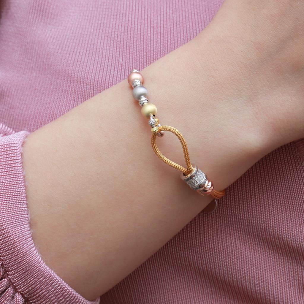 Düğüm Model Zirkon Taşlı Dorika Bileklik