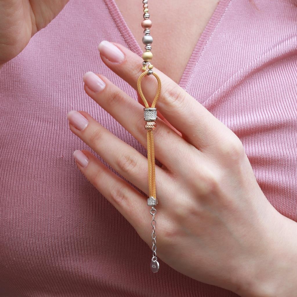 Düğüm Model Zirkon Taşlı Dorika Bileklik