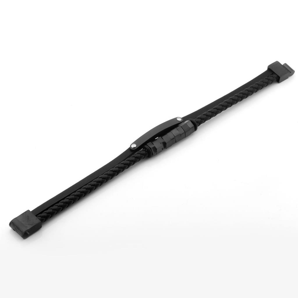 Erkek Deri Çelik Bileklik