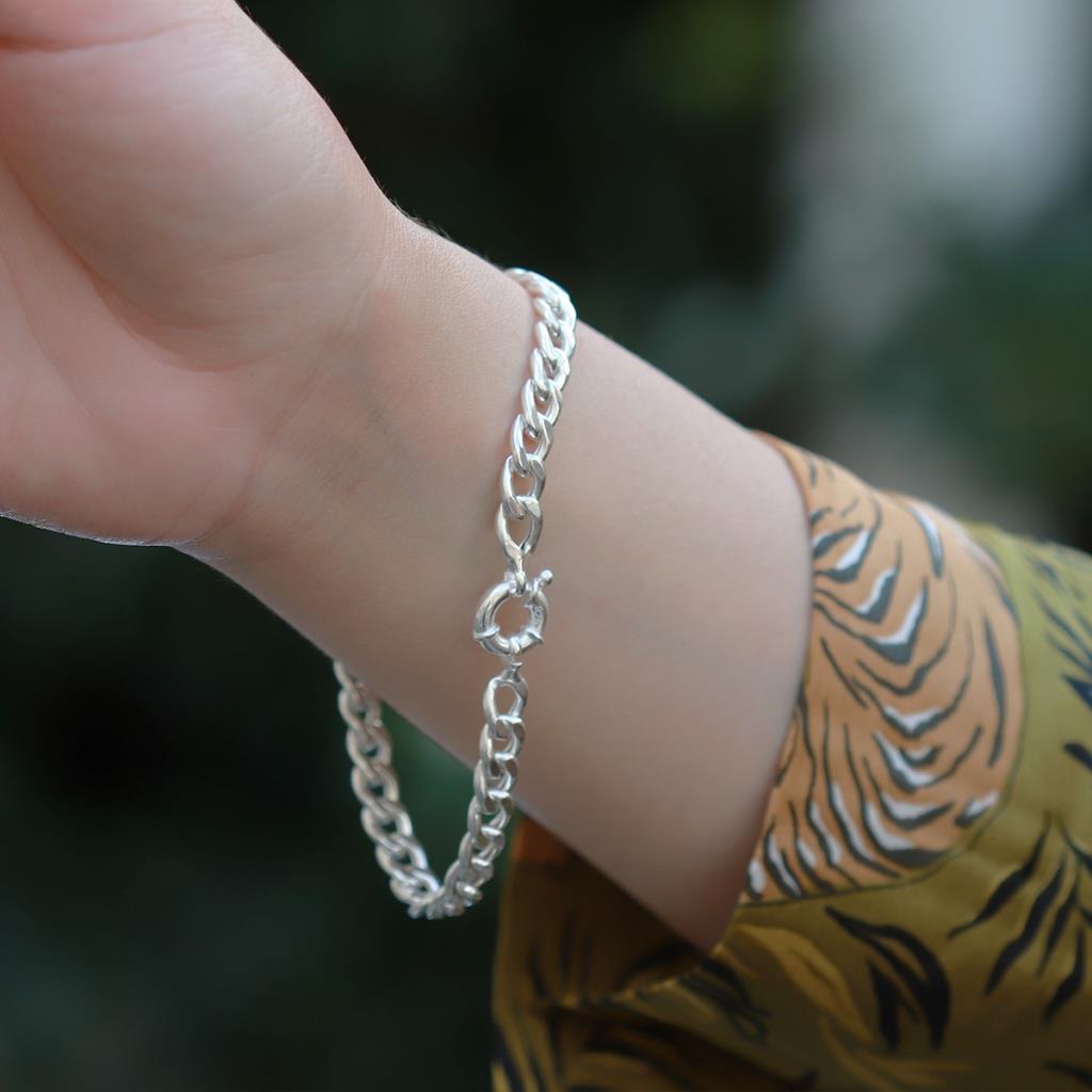 Gurmet Model Gümüş Zincir Bileklik