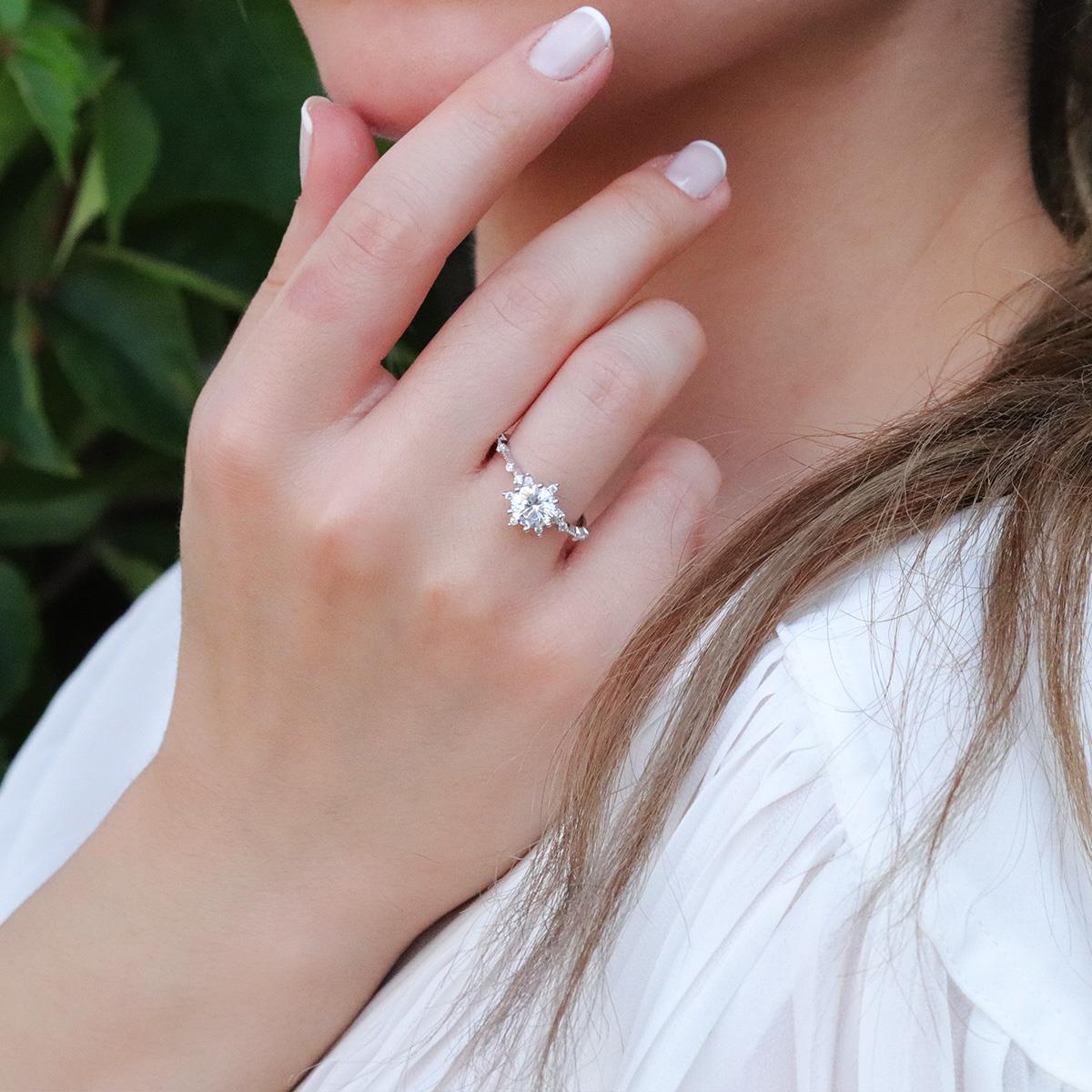 Lotus Çiçeği Gümüş Yüzük