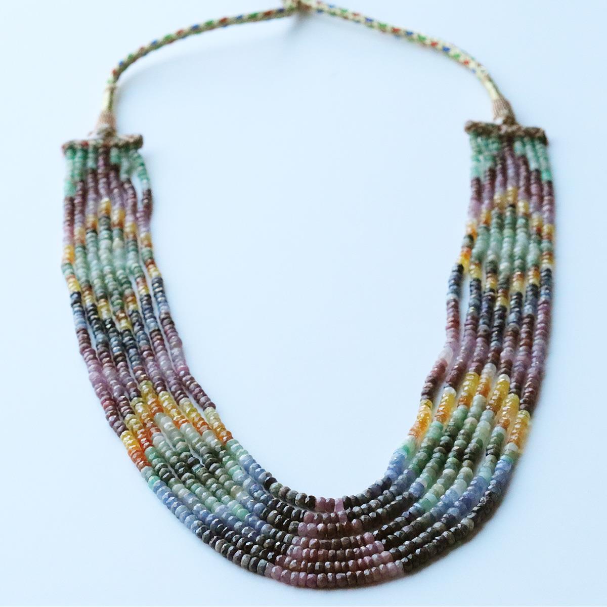 Turmalin Taşlı 7 Sıra Doğal Taş Gerdanlık