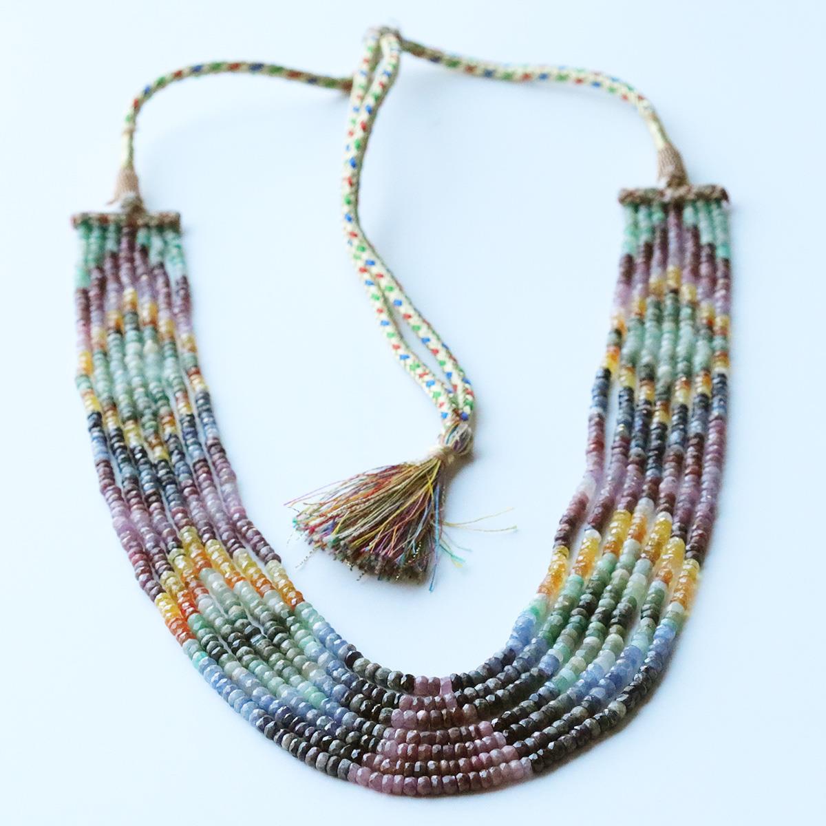 Turmalin Taşlı 7 Sıra Doğal Taş Gerdanlık